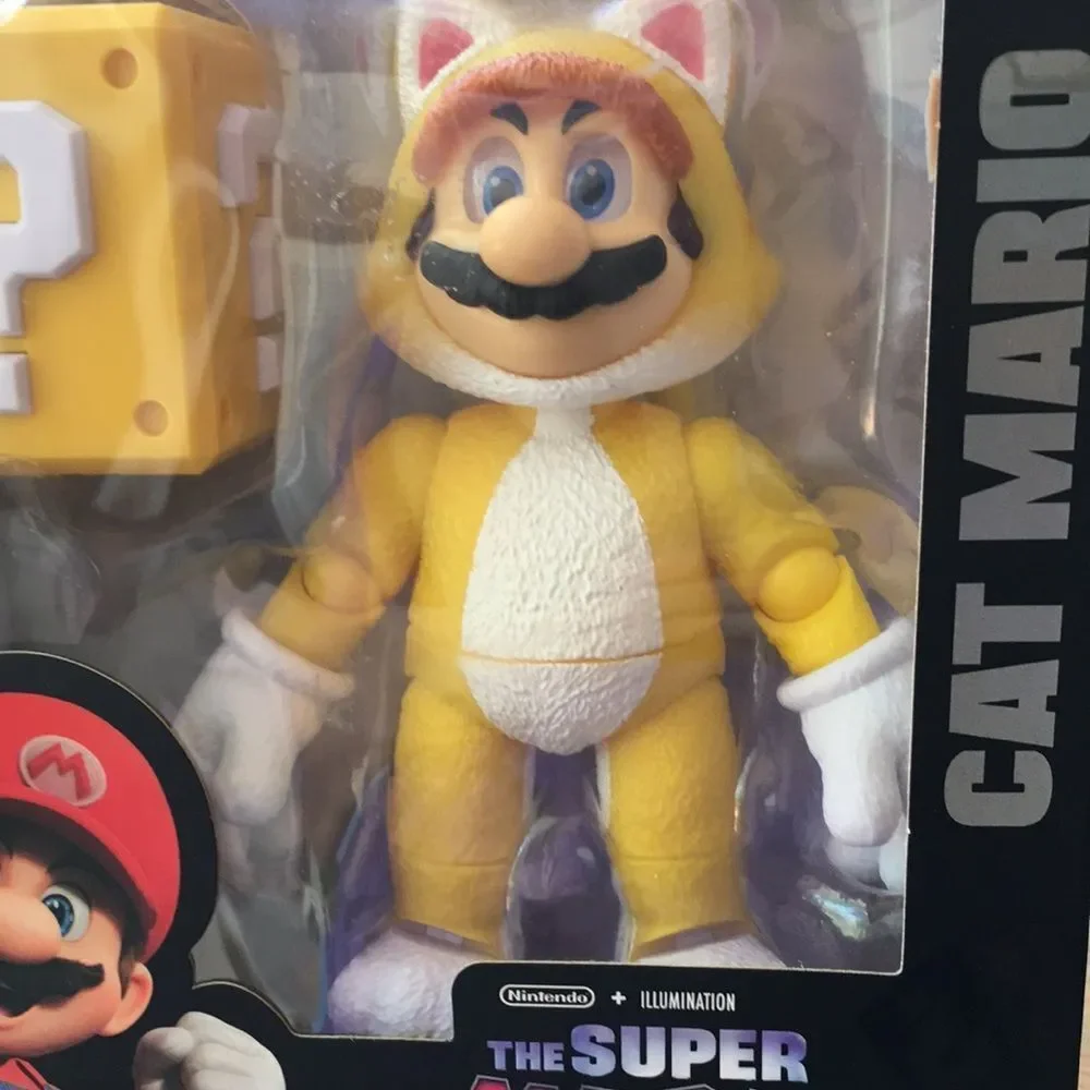 Super Mario Bros Movie Cat Mario Action Figure